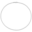 14K White 1.5mm D/C Neckwire Necklace 18 in - Birthstone Company