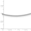 14K White 1.5mm D/C Neckwire Necklace 18 in - Birthstone Company