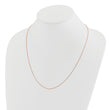 14K Rose Gold Adjustable .55mm Baby Box Chain