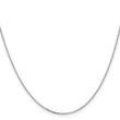 14K White Gold 1.05mm D/C Cable Chain - Birthstone Company