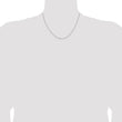 14K White Gold 1.05mm D/C Cable Chain - Birthstone Company