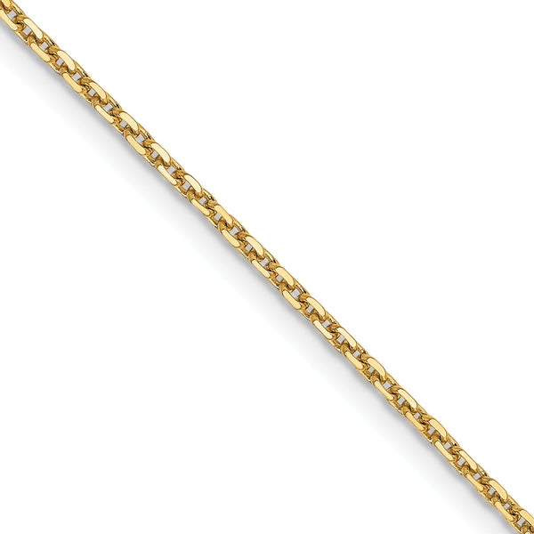 14K 1.4mm D/C Cable Chain
