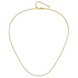 14K Adjustable 1.3mm Flat Cable Chain