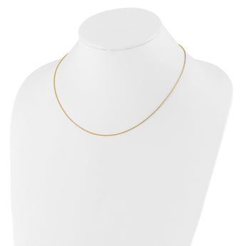 14K 1mm D/C Open Franco 1in+1in Adjustable Chain