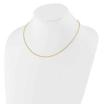 14K 1.4mm D/C Open Franco 1in+1in Adjustable Chain