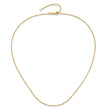 14K 1.25mm Singapore 1in+1in Adjustable Chain