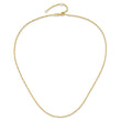 14K 1.5mm Singapore 1in+1in Adjustable Chain