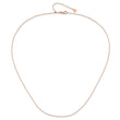 14K Rose Gold Adjustable  1mm D/C Cable Chain