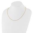 14K Adjustable 1.35mm  Round Box Chain