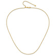 14K Adjustable 1.35mm  Round Box Chain