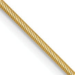 14K .9mm Round Snake Chain