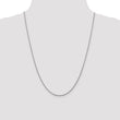 14K White Gold 1.5mm Spiga (Wheat) Chain