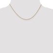 14K 1mm Spiga (Wheat) Chain
