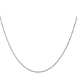14K White Gold 1mm Spiga (Wheat) Chain