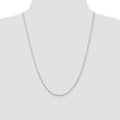 14K White Gold 1.5mm Diamond-Cut Rope Chain
