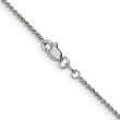14K White Gold 1.6mm Round Cable Chain