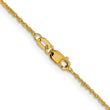 14K 1mm Sparkle Singapore Chain