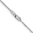 14K White Gold 1mm Sparkle Singapore Chain
