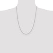 14K White Gold 1mm Sparkle Singapore Chain