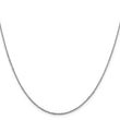 14K White Gold 1.3mm Sparkle Singapore Chain
