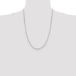 14K White Gold 1.3mm Sparkle Singapore Chain
