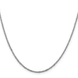 14K White Gold 1.6mm Sparkle Singapore Chain