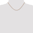 14K Rose Gold 1.2mm Spiga (Wheat) Chain