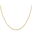 18K 16 inch 1.1mm Singapore with Spring Ring Clasp Chain