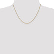 18K 16 inch 1.15mm Diamond-cut Cable with Fancy Lobster Clasp Chain