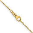 18K 16 inch .7mm Box with Lobster Clasp Chain