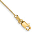 14K .8mm Spiga (Wheat) Chain Anklet
