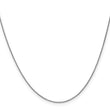 14K White Gold .8mm Spiga (Wheat) Chain