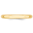 10k Yellow Gold 3mm Standard Weight Comfort Fit Wedding Band Size 4