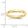 10k Yellow Gold 3mm Standard Weight Comfort Fit Wedding Band Size 4
