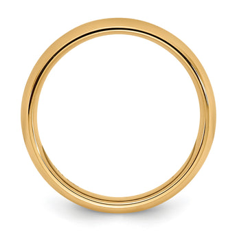 10k Yellow Gold 5mm Standard Weight Comfort Fit Wedding Band Size 4