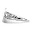10k White Gold Ladies Celtic Knot Ring