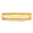 10k Yellow Gold 6mm Double Milgrain Comfort Fit Wedding Band Size 4
