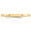 10k Yellow Gold 2mm Lightweight Flat Wedding Band Size 4
