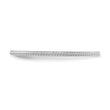 10K White Gold 1.2mm Beaded Stackable Band Size 4
