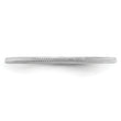 10K White Gold 1.2mm Milgrain Stackable Band Size 4