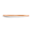 10K Rose Gold 1.2mm Half Round Satin Stackable Band Size 4.5