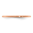 10K Rose Gold 1.2mm Half Round Satin Stackable Band Size 4.5