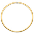 14K 6mm Two-tone Reversible Omega Necklace