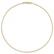 14K 1.2mm Omega Necklace Detachable clasp Omega Necklace