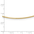 14K 1.2mm Detachable Clasp Omega Necklace