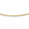 14K 1.2mm Detachable Clasp Omega Necklace