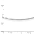 14K White Gold 1.2mm Detachable Clasp Omega Necklace
