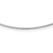 14K White Gold 1MM Round Detachable clasp Omega Necklace