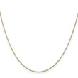 14K .8mm Round Cable Chain