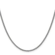14K White Gold 2.1mm Spiga (Wheat) Chain